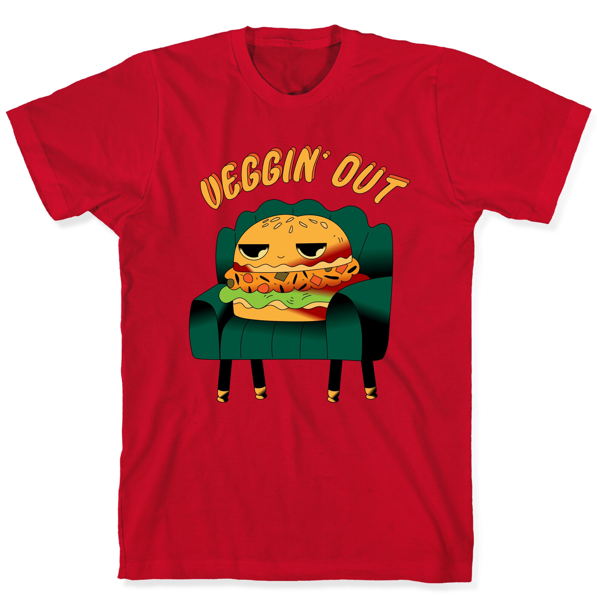 Veggin' Out Veggie Burger T-Shirt