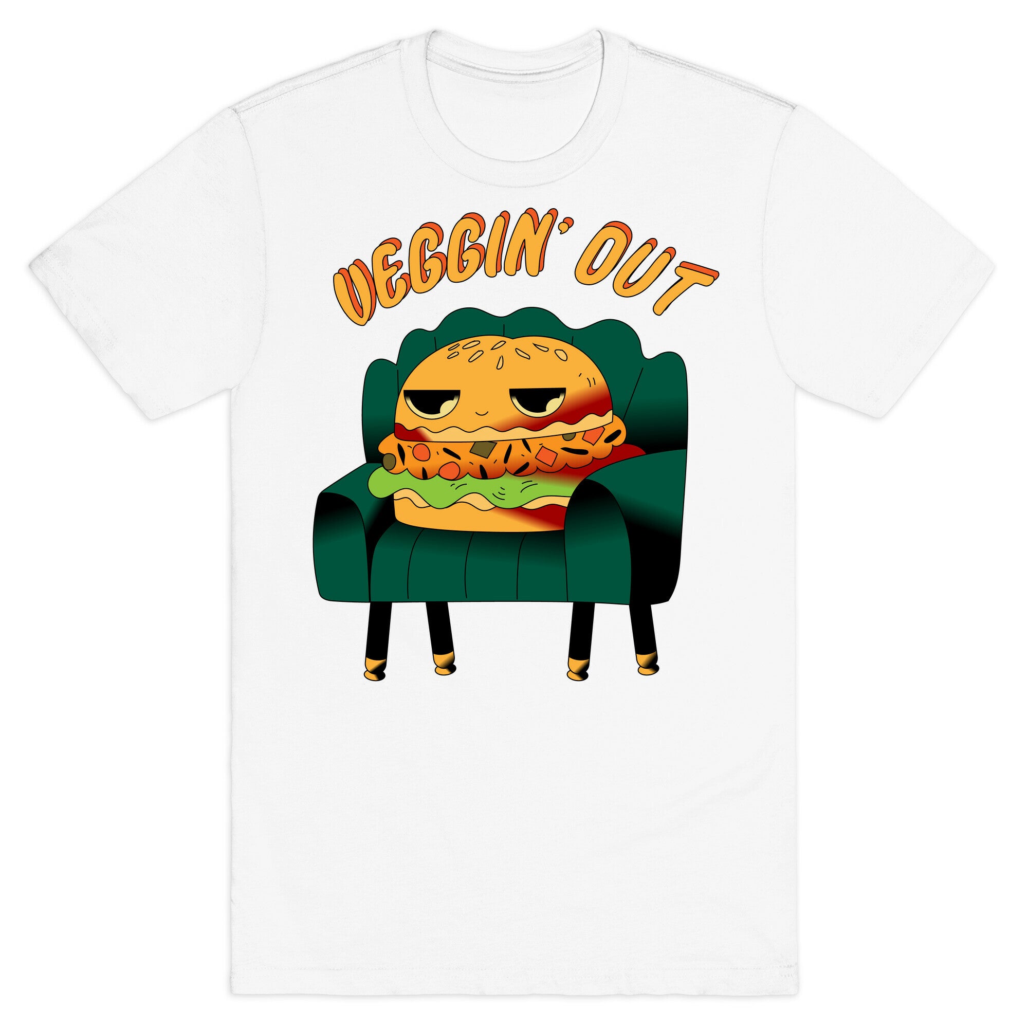 Veggin' Out Veggie Burger T-Shirt