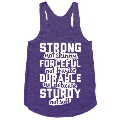 Strong Not Skinny Racerback Tank