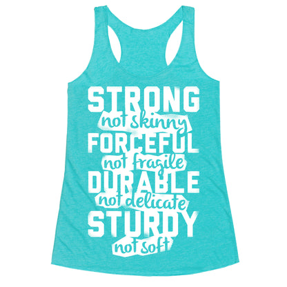 Strong Not Skinny Racerback Tank