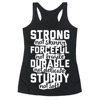 Strong Not Skinny Racerback Tank
