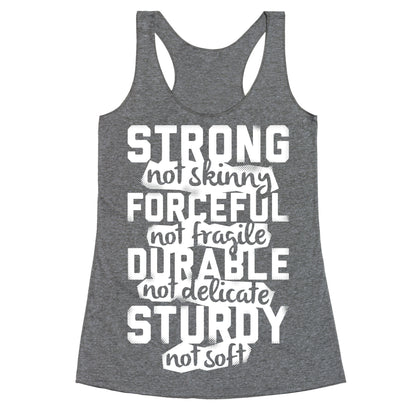 Strong Not Skinny Racerback Tank