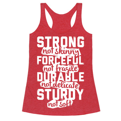 Strong Not Skinny Racerback Tank