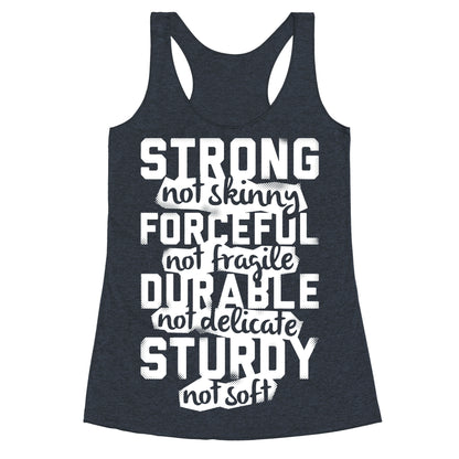 Strong Not Skinny Racerback Tank