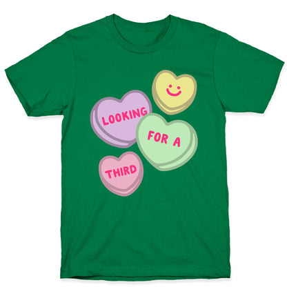 Looking For A Third Candy Hearts Parody T-Shirt