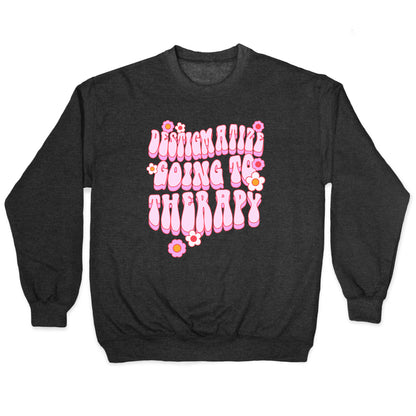 Destigmatize Going to Therapy Crewneck Sweatshirt