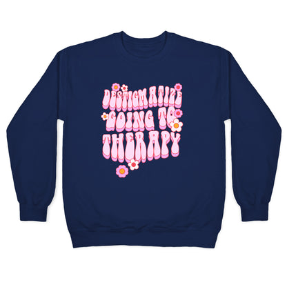 Destigmatize Going to Therapy Crewneck Sweatshirt