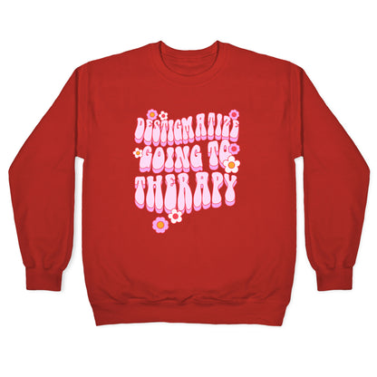 Destigmatize Going to Therapy Crewneck Sweatshirt