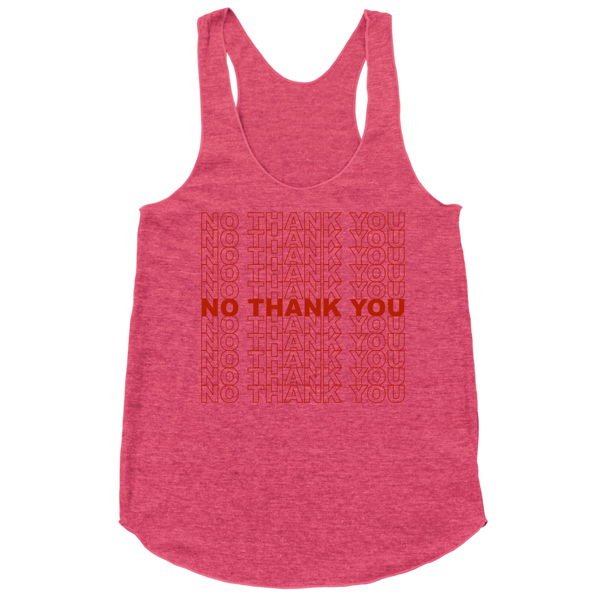 No Thank You Bag Racerback Tank