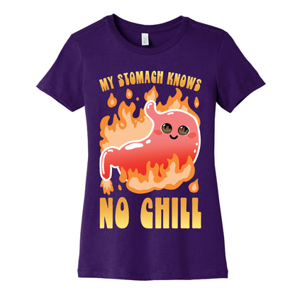 My Stomach Knows No Chill Women's Cotton Tee