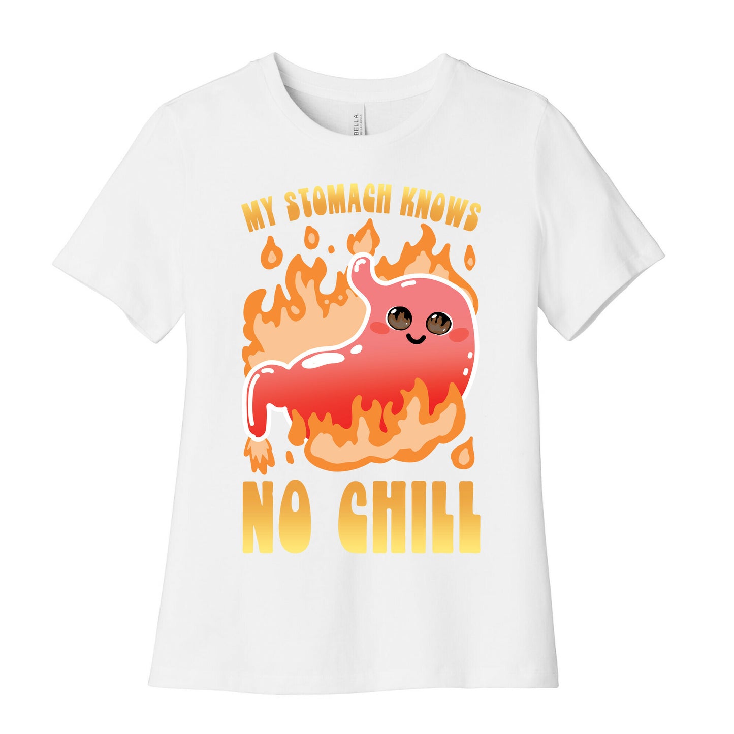 My Stomach Knows No Chill Women's Cotton Tee