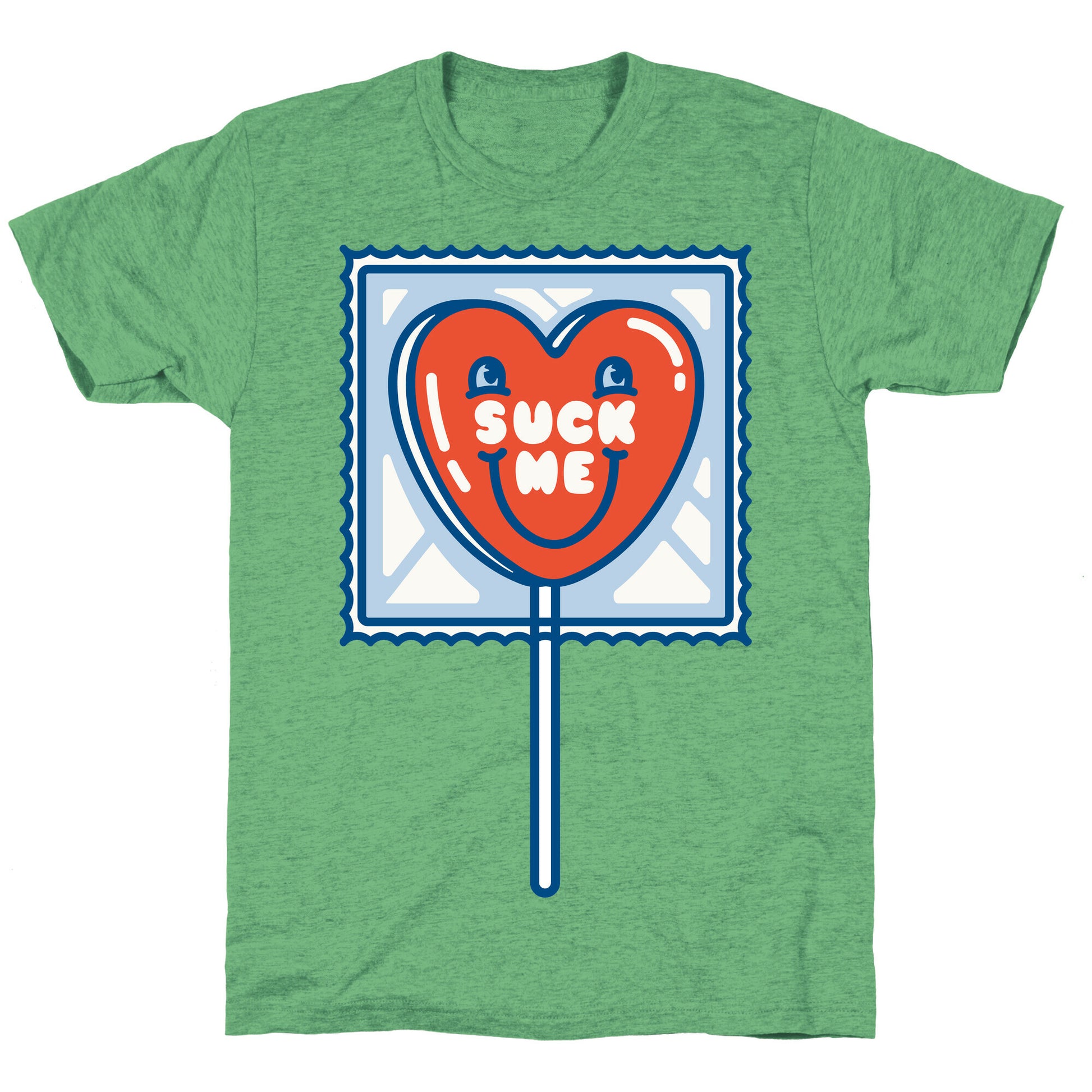 Suck Me Heart Lollipop Unisex Triblend Tee