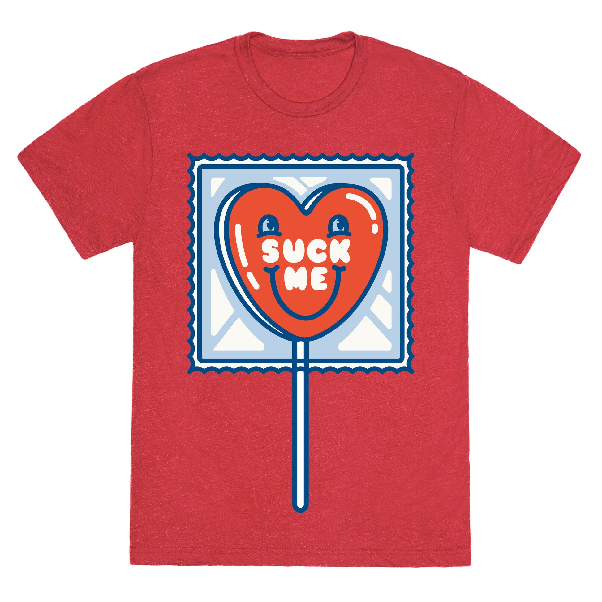 Suck Me Heart Lollipop Unisex Triblend Tee