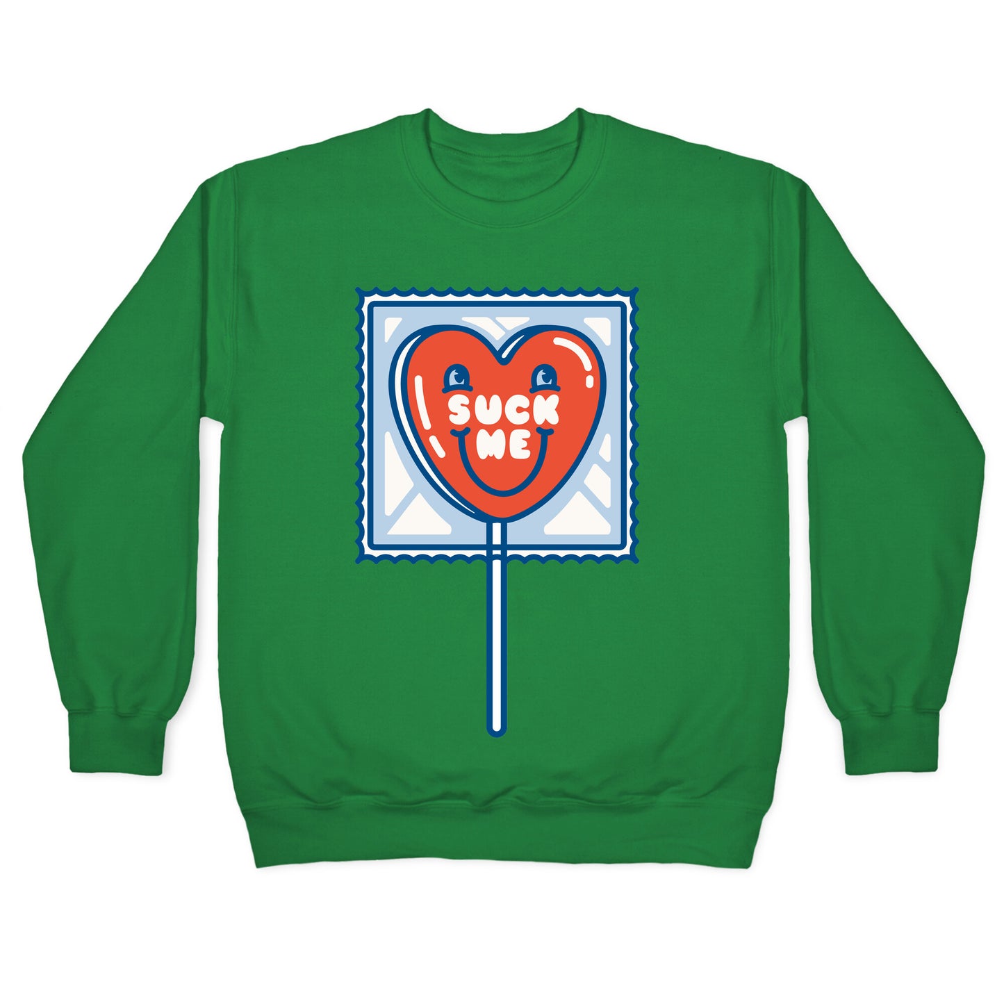 Suck Me Heart Lollipop Crewneck Sweatshirt