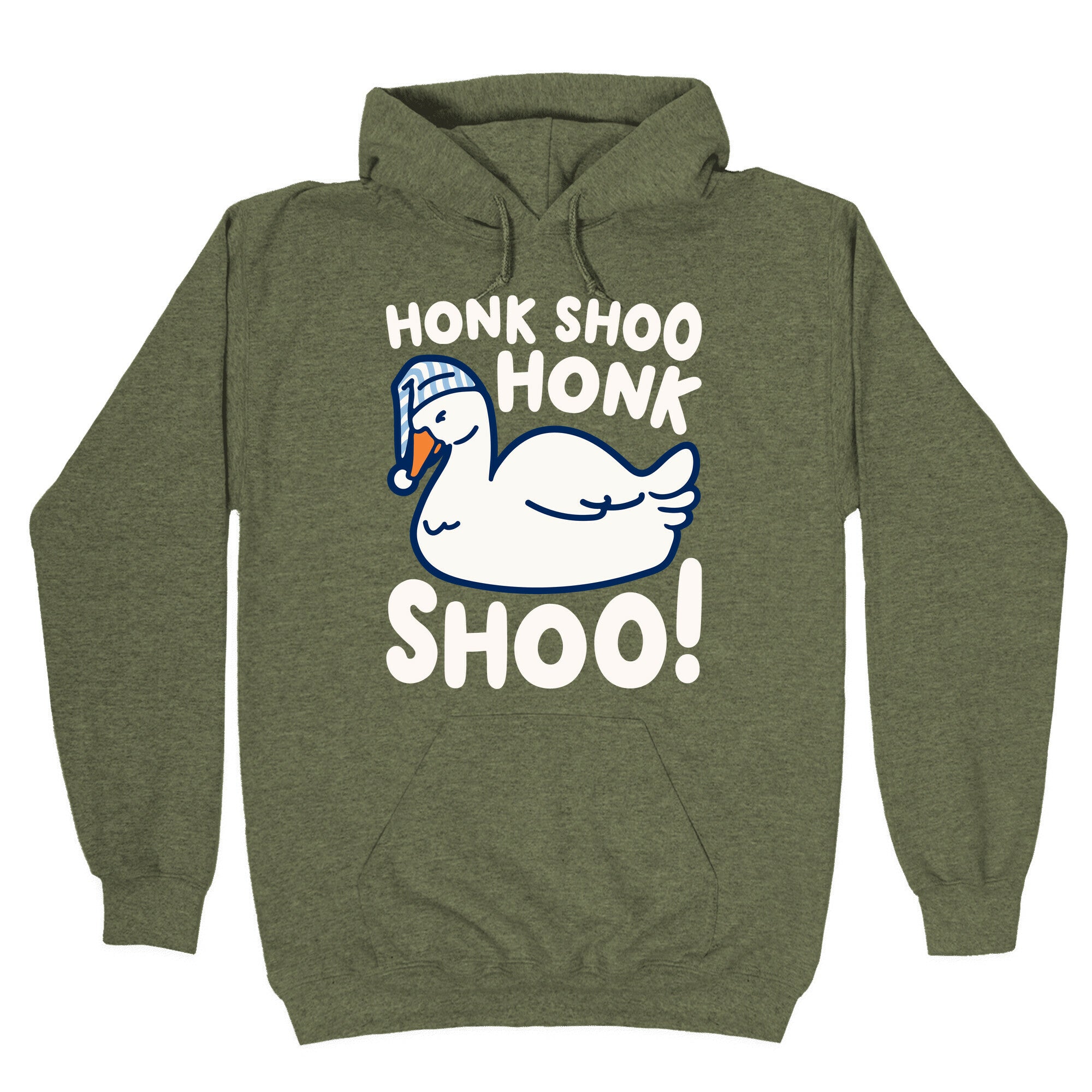 Honk Shoo Honk Shoo Sleeping Goose Parody Hoodie