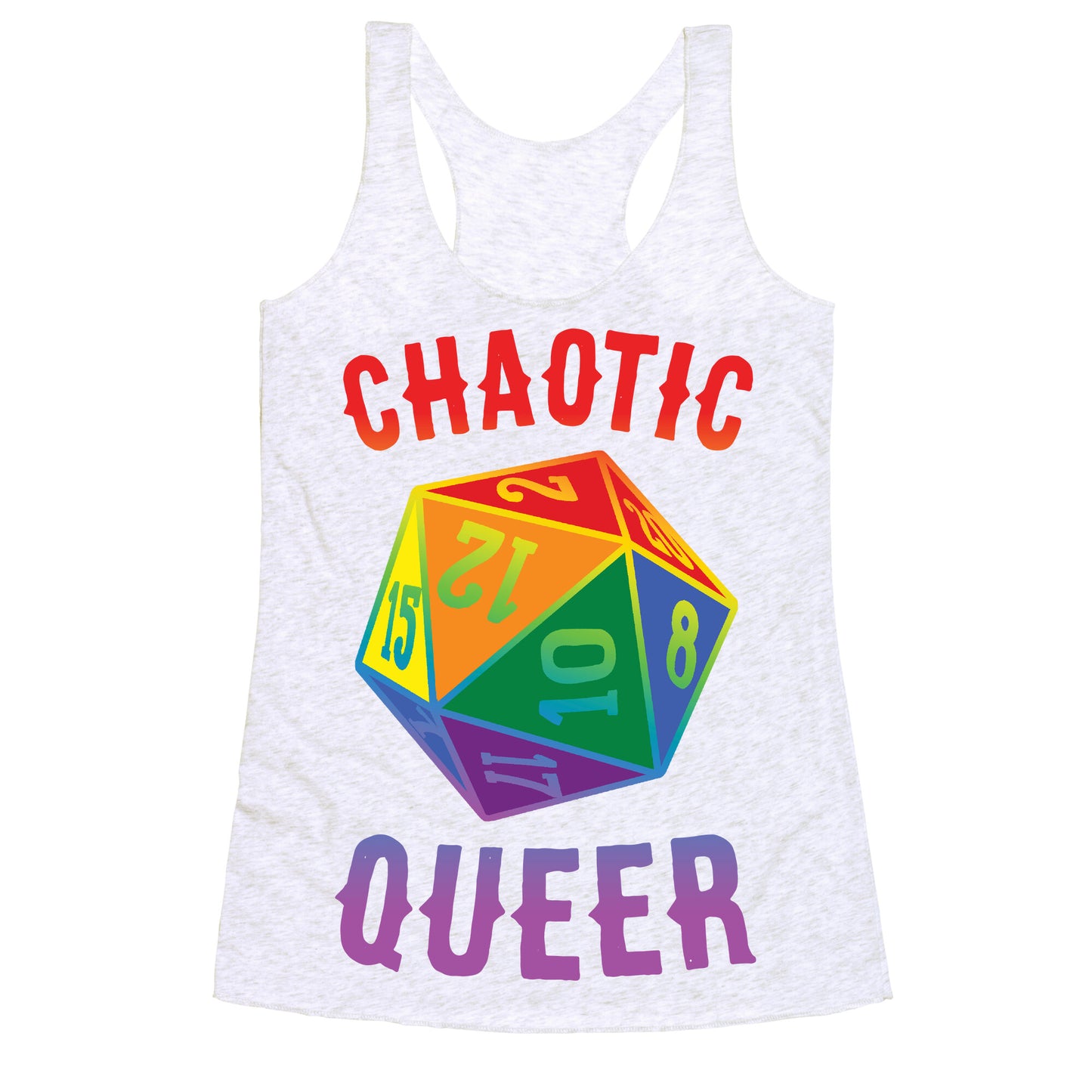 Chaotic Queer Racerback Tank
