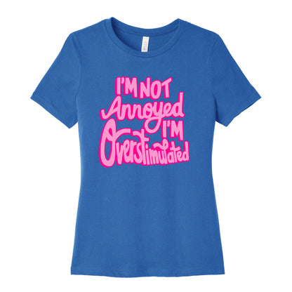 I'm Not Annoyed, I'm Overstimulated Women's Cotton Tee