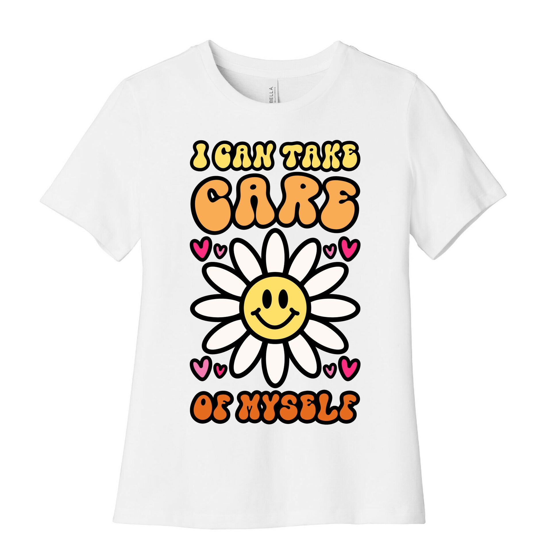 I Can Take Care of Myself Smiley Face Women's Cotton Tee