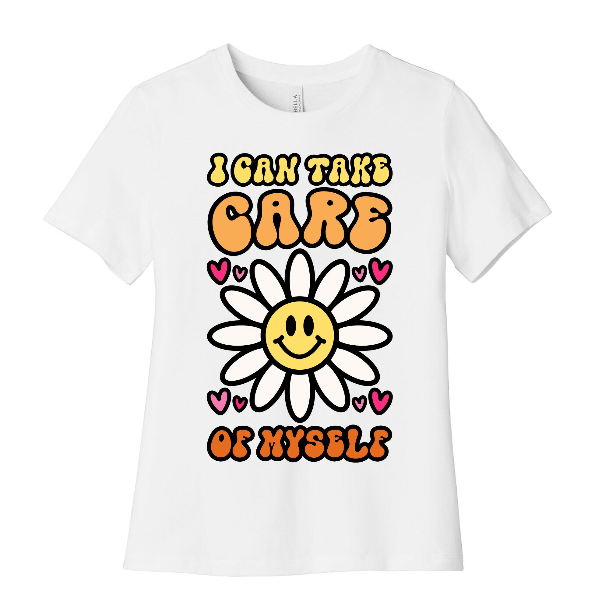 I Can Take Care of Myself Smiley Face Women's Cotton Tee