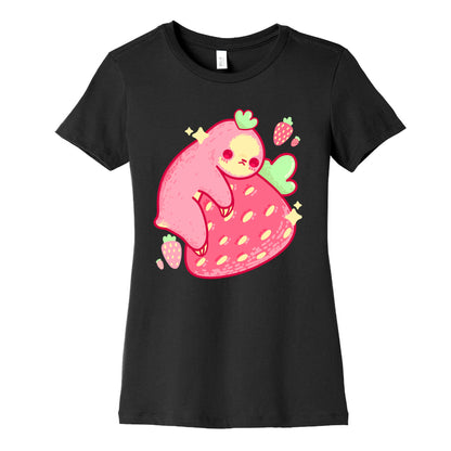 Strawberry Sloth Women's Cotton Tee