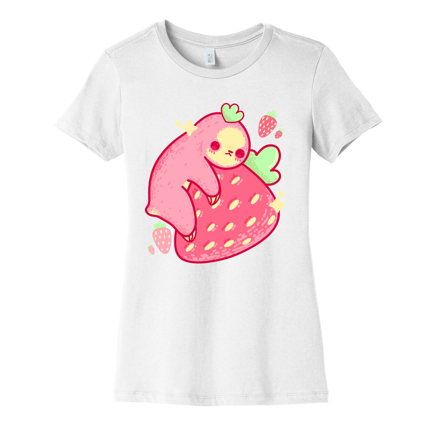 Strawberry Sloth Women's Cotton Tee