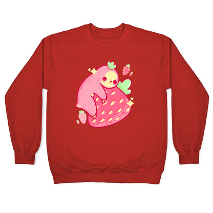 Strawberry Sloth Crewneck Sweatshirt