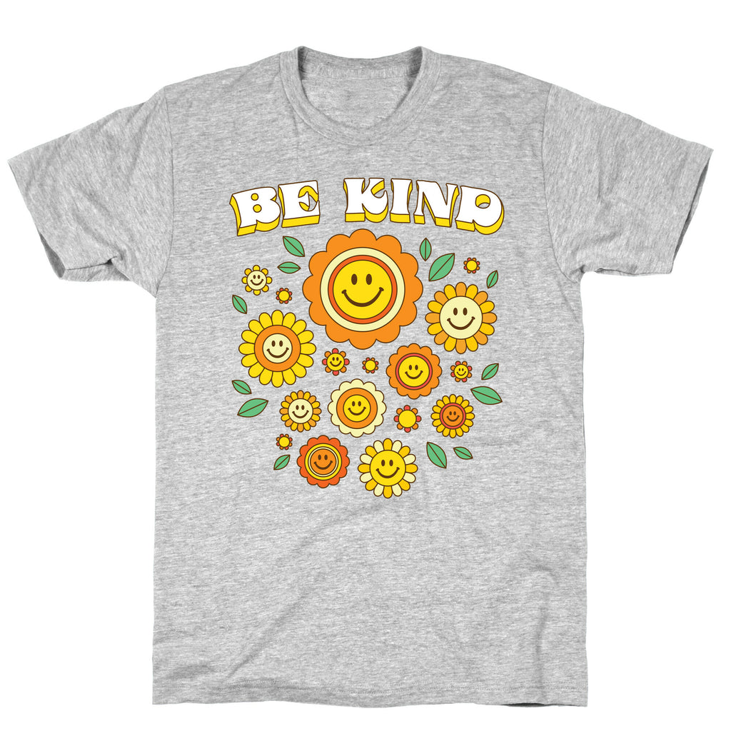 Be Kind Flower Power Smileys T-Shirt