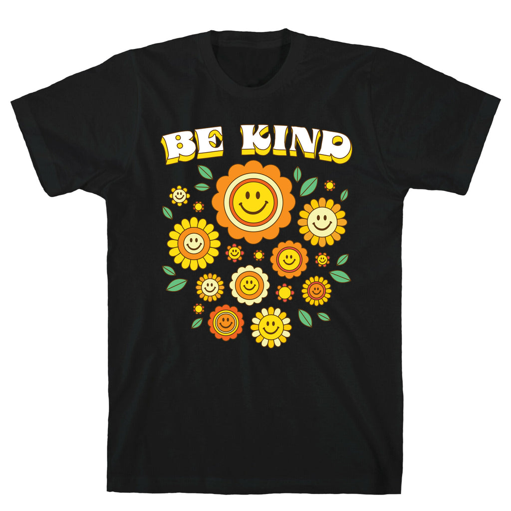 Be Kind Flower Power Smileys T-Shirt