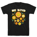 Be Kind Flower Power Smileys T-Shirt
