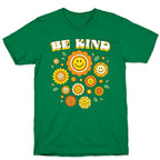 Be Kind Flower Power Smileys T-Shirt