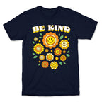 Be Kind Flower Power Smileys T-Shirt