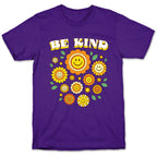 Be Kind Flower Power Smileys T-Shirt