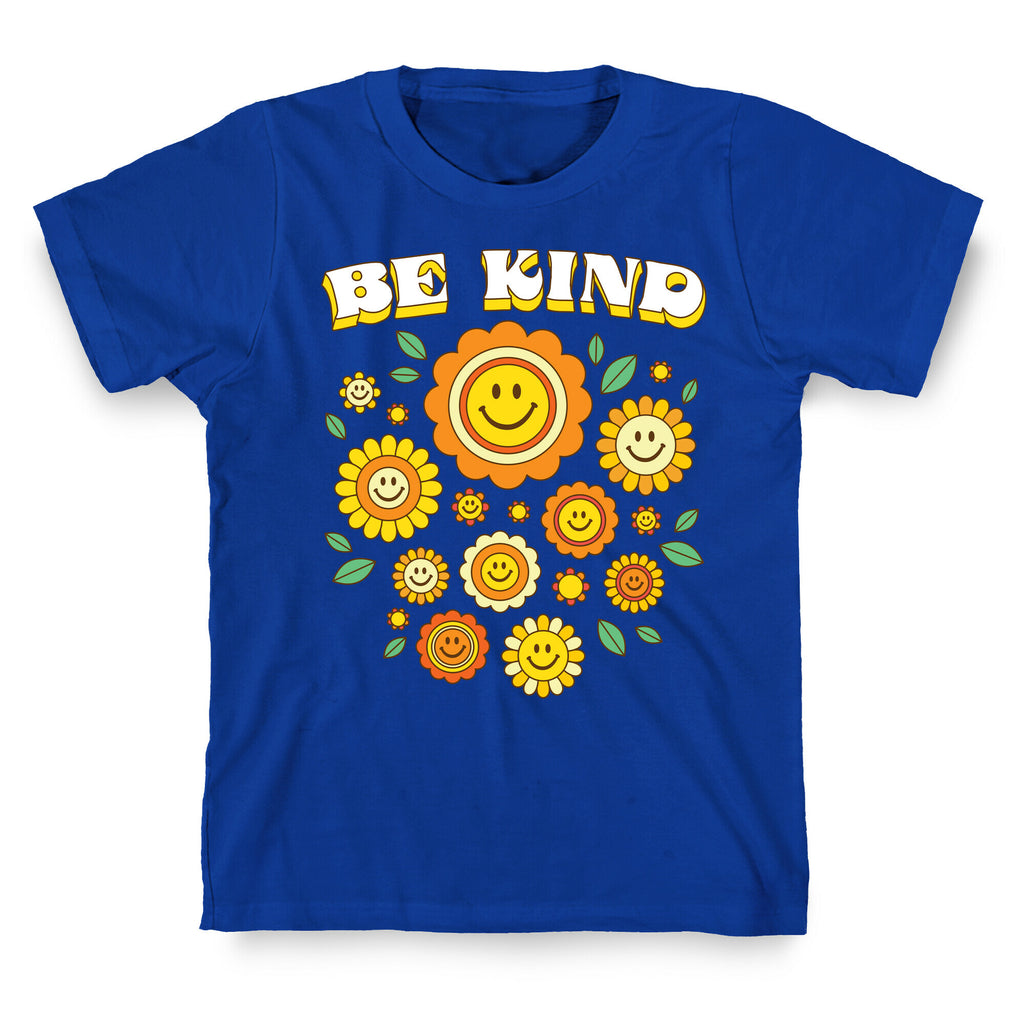 Be Kind Flower Power Smileys T-Shirt