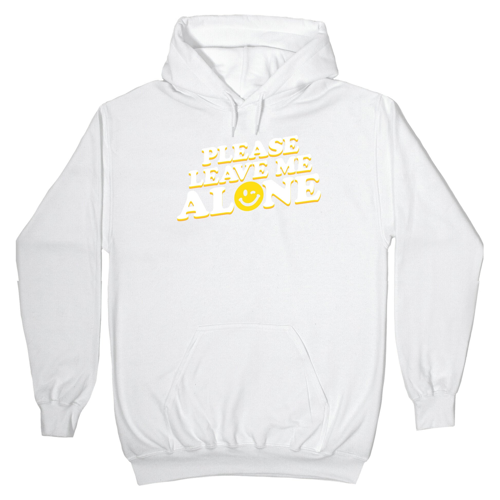 Please Leave Me Alone Smiley Hoodie