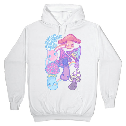 Pastel Pride Mushrooms Hoodie