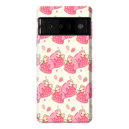 Strawberry Sloth Pattern Phone Case