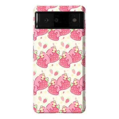 Strawberry Sloth Pattern Phone Case