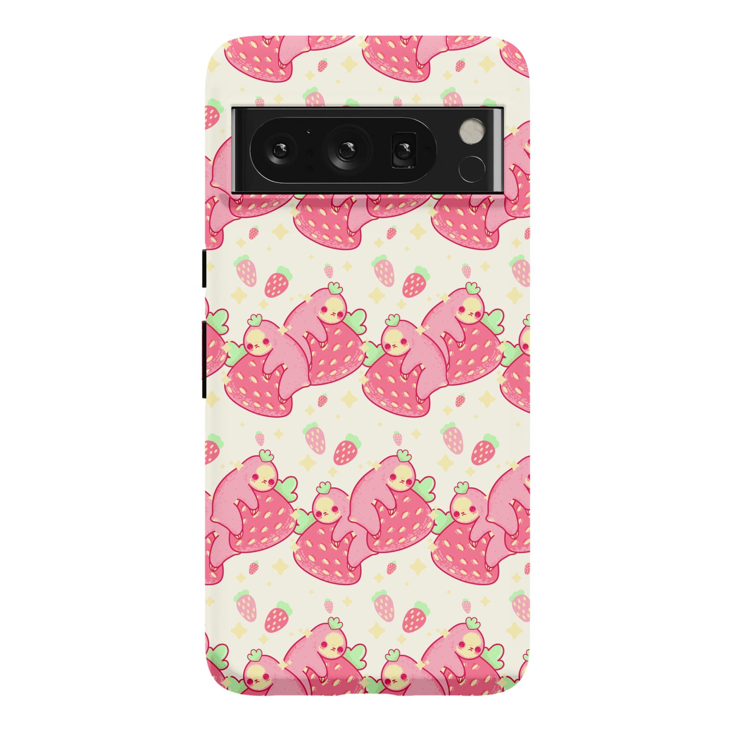 Strawberry Sloth Pattern Phone Case