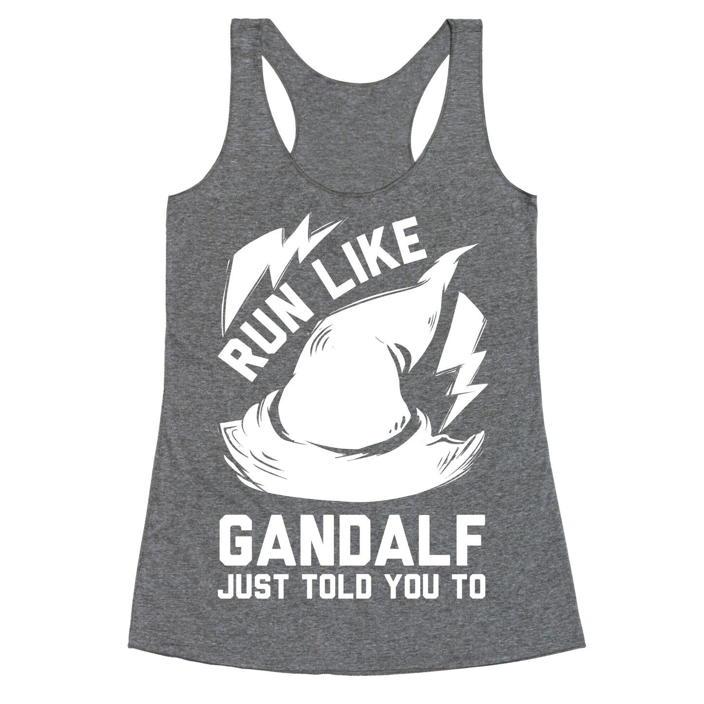 Run Like Gandalf Racerback Tank