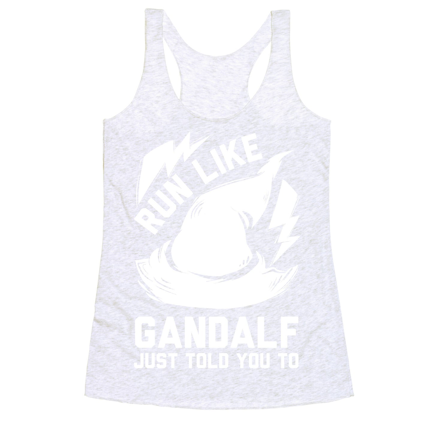 Run Like Gandalf Racerback Tank