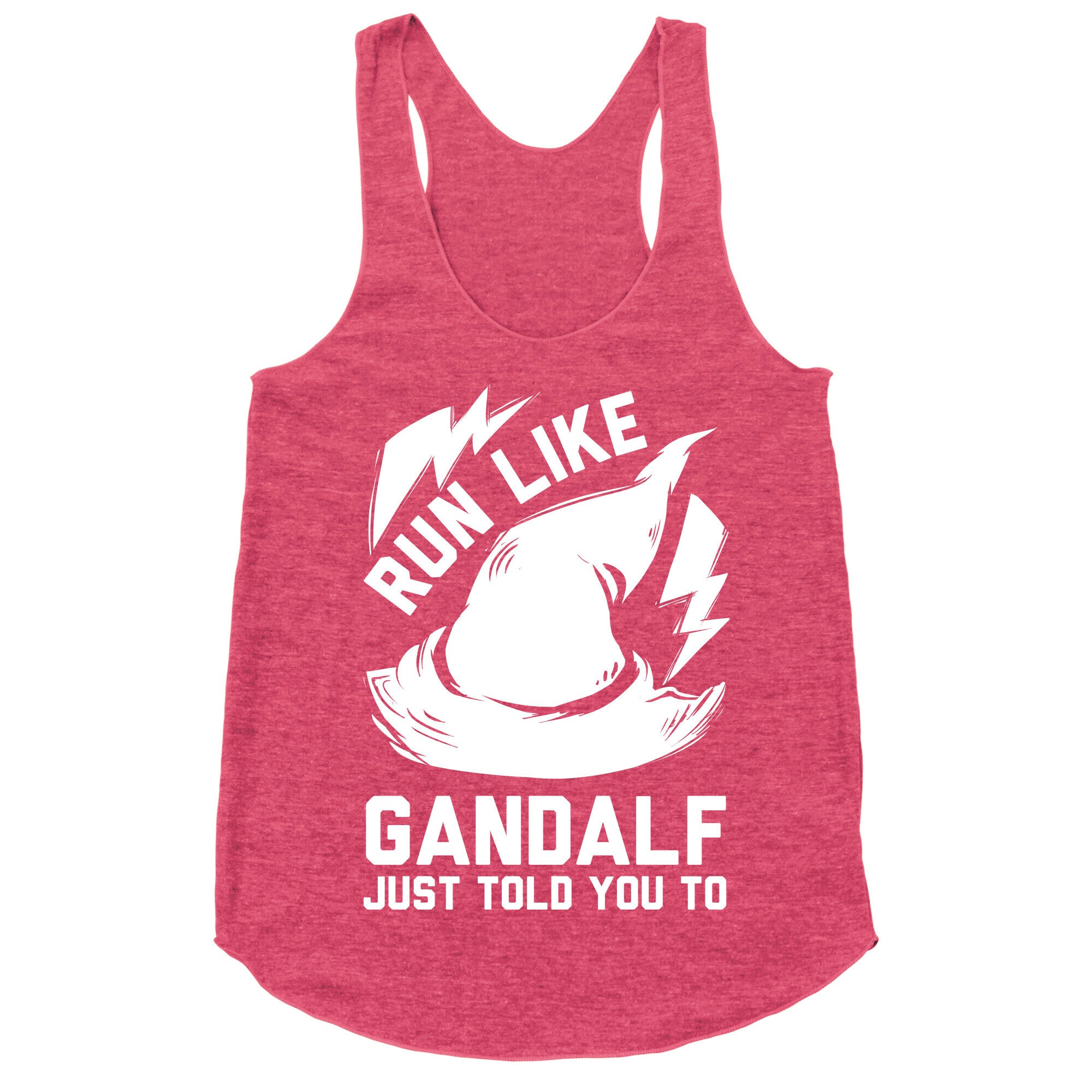 Run Like Gandalf Racerback Tank