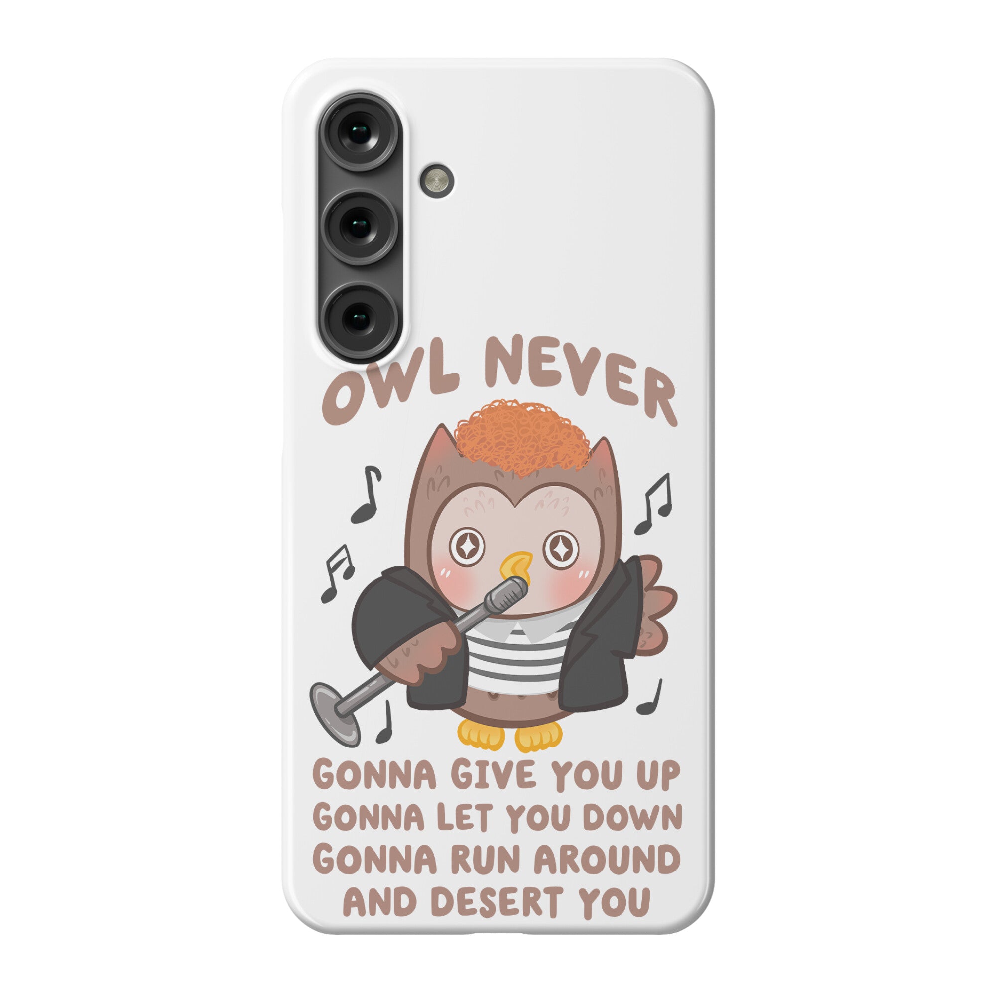 Owl Never Gonna Give You Up Phone Case