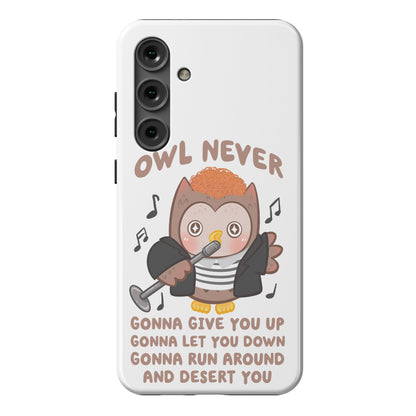Owl Never Gonna Give You Up Phone Case