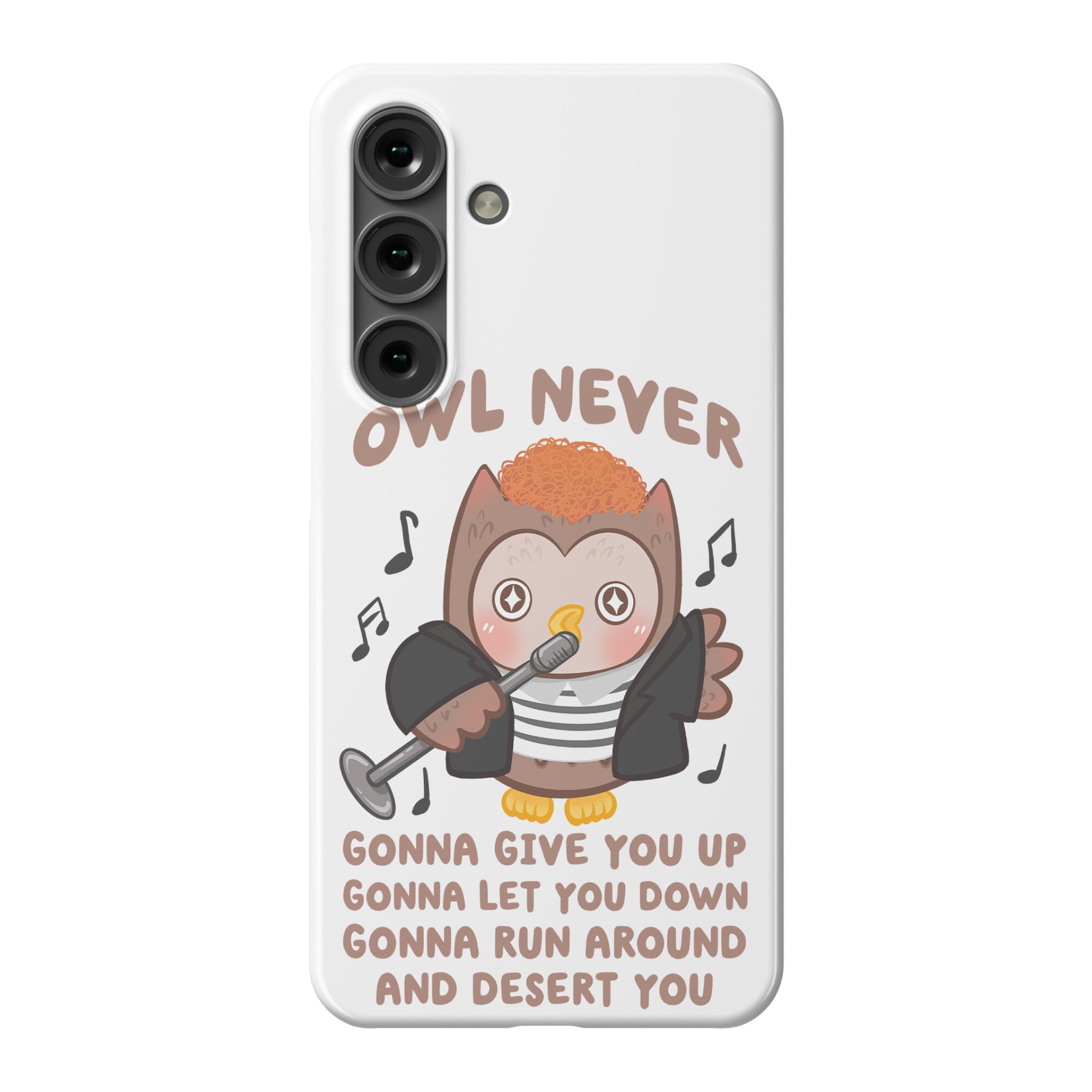 Owl Never Gonna Give You Up Phone Case