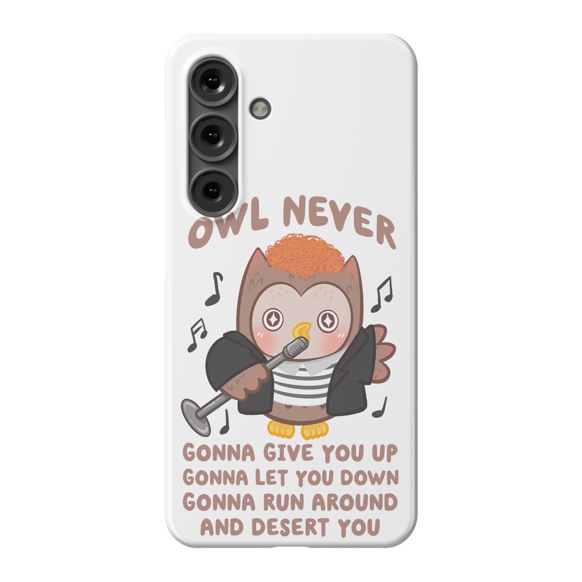 Owl Never Gonna Give You Up Phone Case