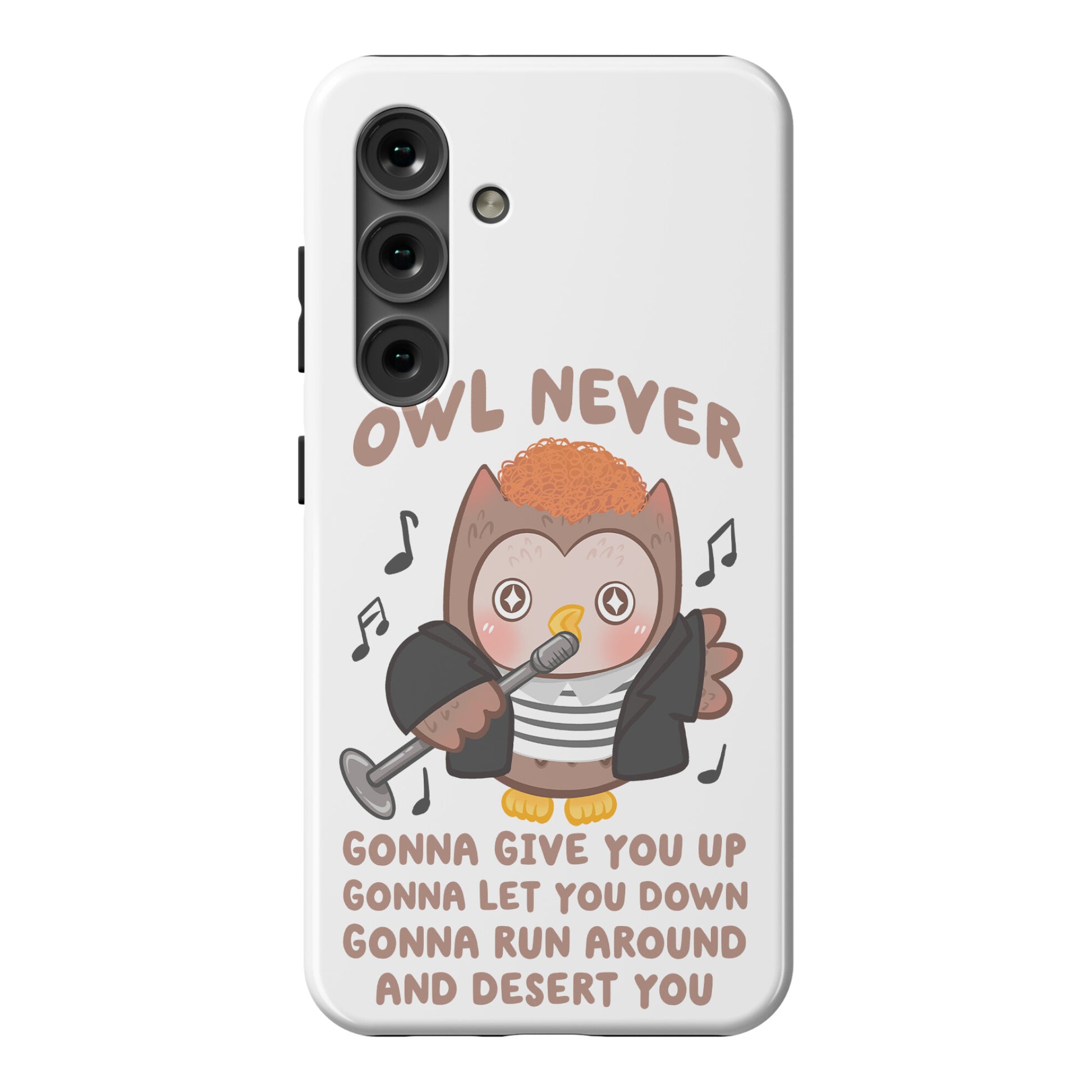 Owl Never Gonna Give You Up Phone Case