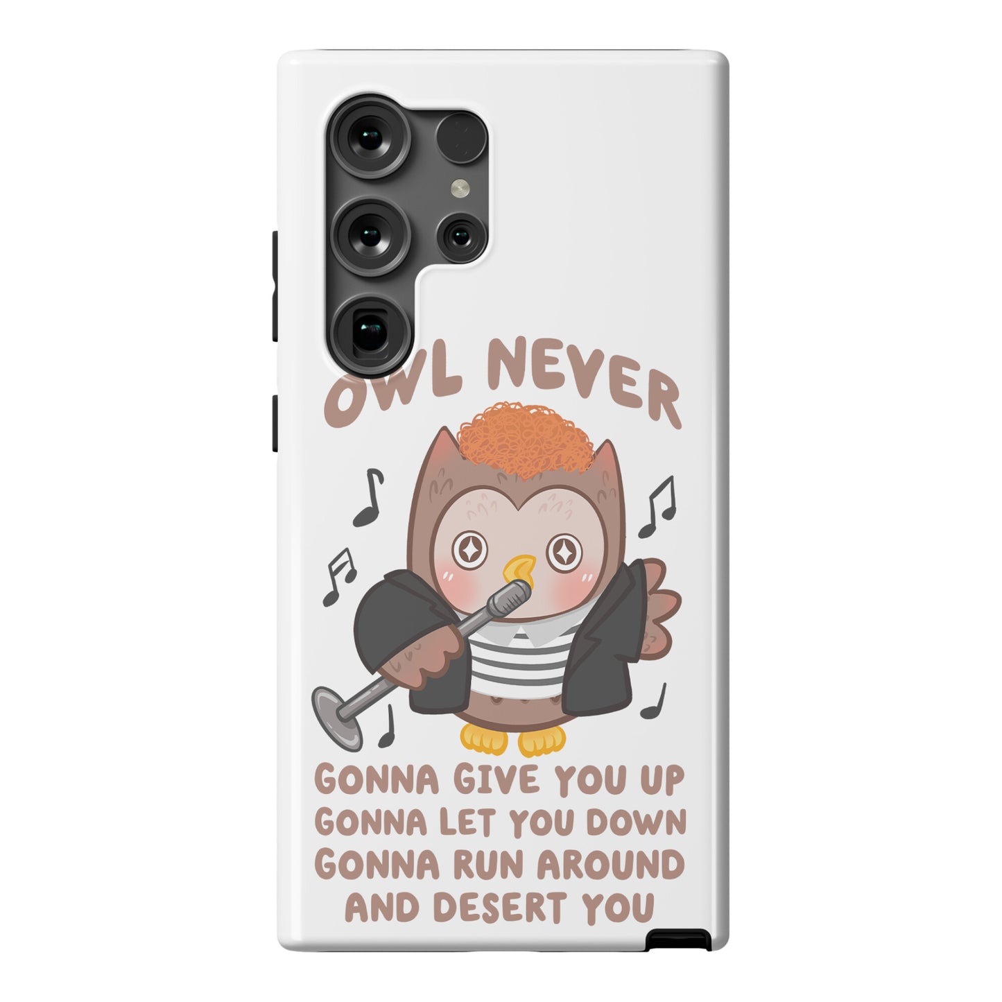Owl Never Gonna Give You Up Phone Case