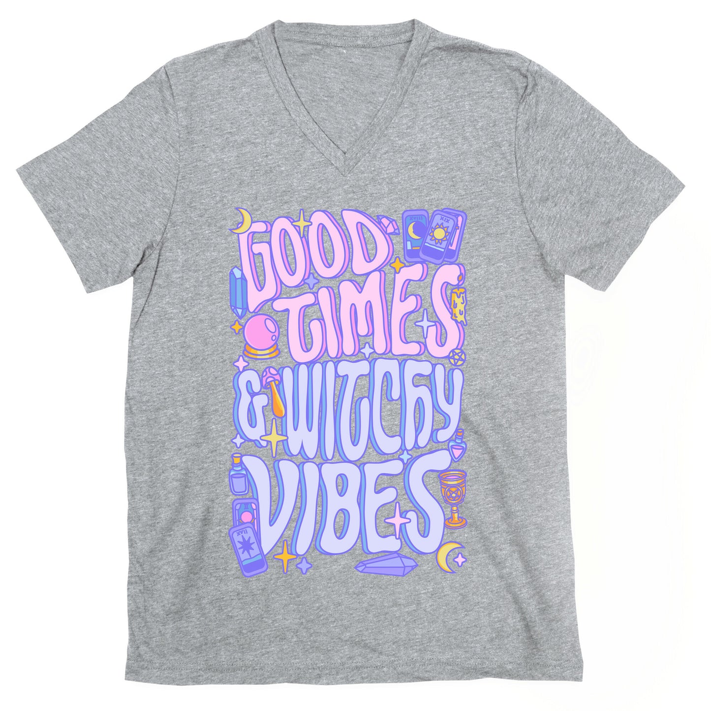 Good Times And Witchy Vibes V-Neck