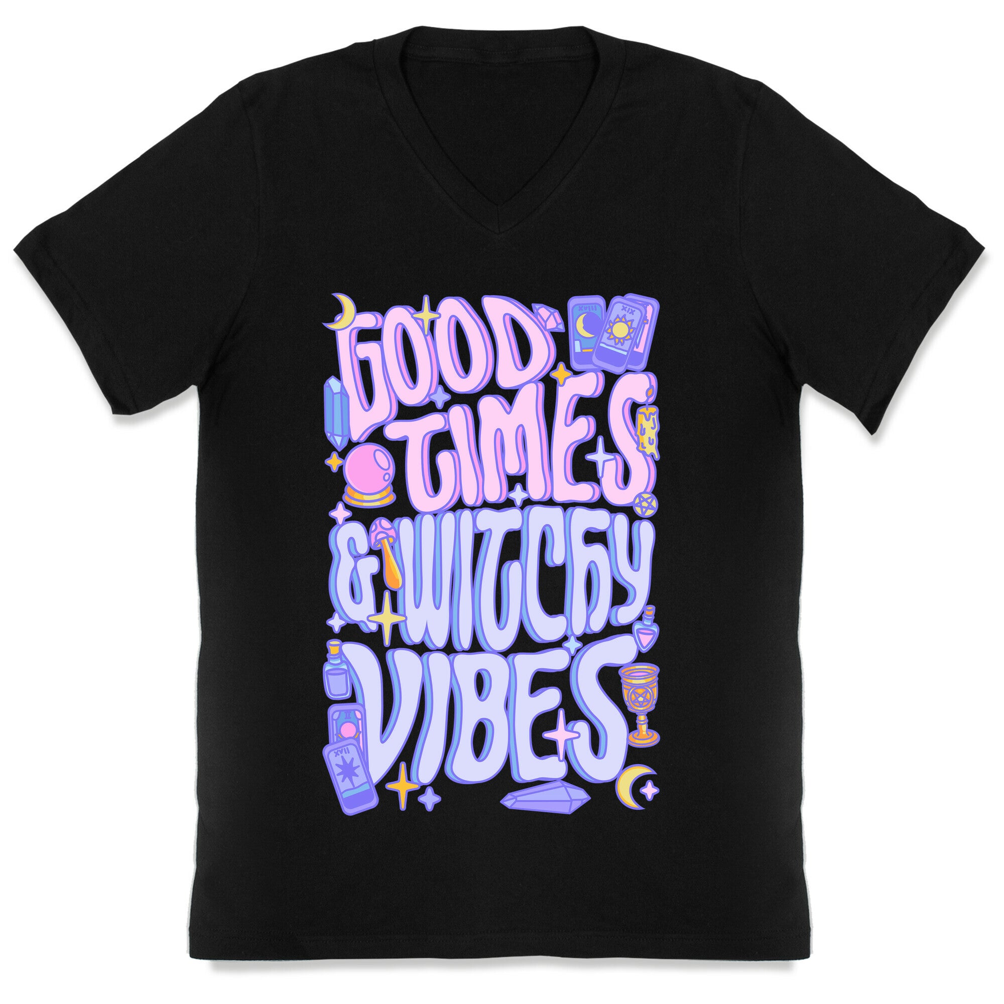 Good Times And Witchy Vibes V-Neck