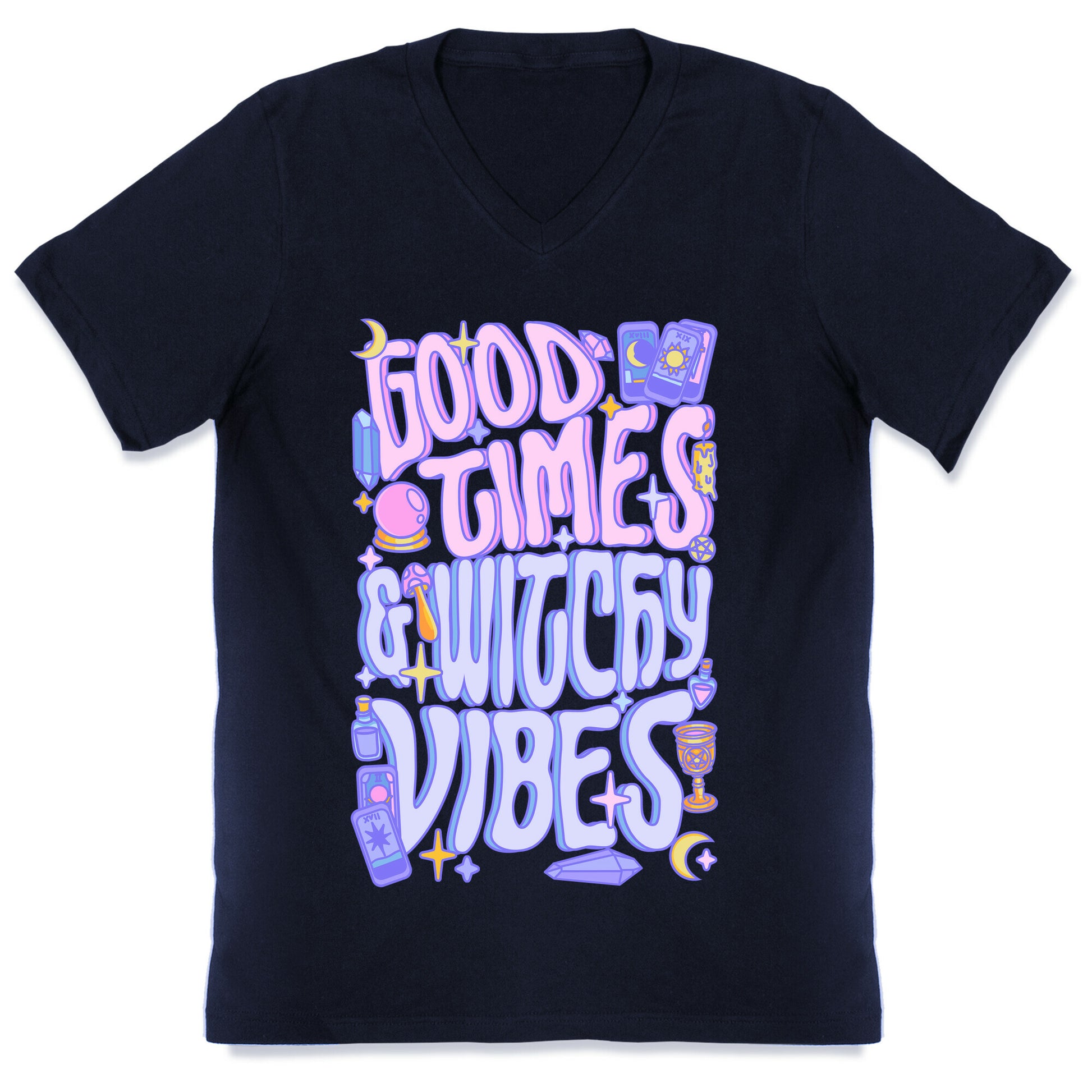 Good Times And Witchy Vibes V-Neck